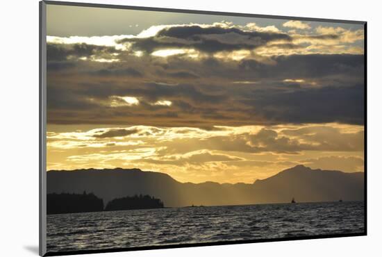 USA, Alaska, Ketchikan. Sunset North of Town-Savanah Stewart-Mounted Photographic Print