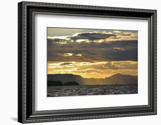 USA, Alaska, Ketchikan. Sunset North of Town-Savanah Stewart-Framed Photographic Print