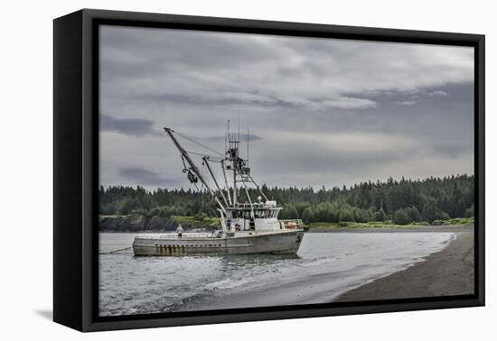 USA, Alaska, Kodiak, Chiniak Bay. Commercial fishing for salmon.-Frank Zurey-Framed Premier Image Canvas