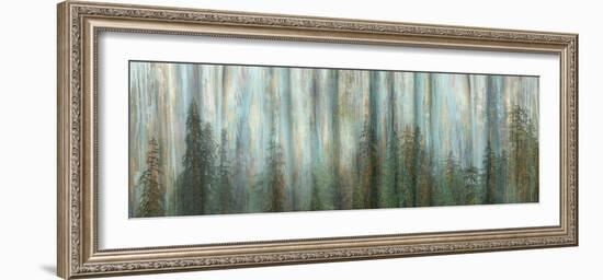 USA, Alaska, Misty Fiords National Monument. Panoramic collage of paint-splattered curtain.-Jaynes Gallery-Framed Photographic Print