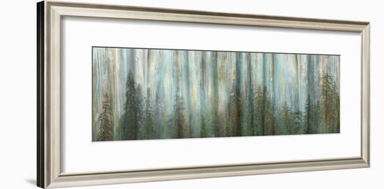 USA, Alaska, Misty Fiords National Monument. Panoramic collage of paint-splattered curtain.-Jaynes Gallery-Framed Photographic Print