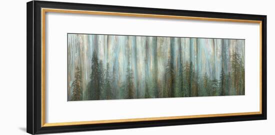 USA, Alaska, Misty Fiords National Monument. Panoramic collage of paint-splattered curtain.-Jaynes Gallery-Framed Photographic Print