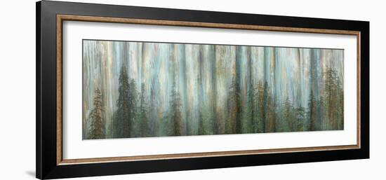 USA, Alaska, Misty Fiords National Monument. Panoramic collage of paint-splattered curtain.-Jaynes Gallery-Framed Photographic Print