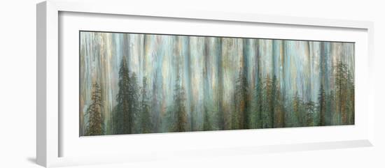 USA, Alaska, Misty Fiords National Monument. Panoramic collage of paint-splattered curtain.-Jaynes Gallery-Framed Photographic Print