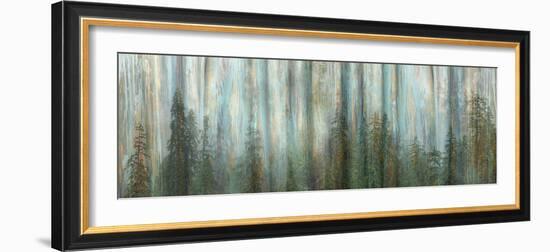 USA, Alaska, Misty Fiords National Monument. Panoramic collage of paint-splattered curtain.-Jaynes Gallery-Framed Photographic Print