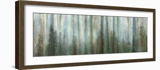 USA, Alaska, Misty Fiords National Monument. Panoramic collage of paint-splattered curtain.-Jaynes Gallery-Framed Premium Photographic Print