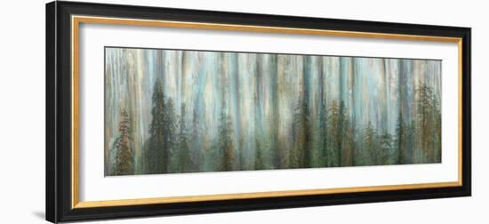 USA, Alaska, Misty Fiords National Monument. Panoramic collage of paint-splattered curtain.-Jaynes Gallery-Framed Premium Photographic Print