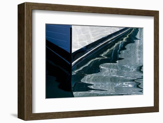 USA, Alaska. Reflection of Boat Bow in Water-Jaynes Gallery-Framed Photographic Print