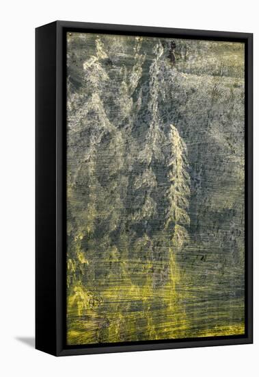 USA, Alaska, Wiseman. Paint on an oil drum.-Jaynes Gallery-Framed Premier Image Canvas