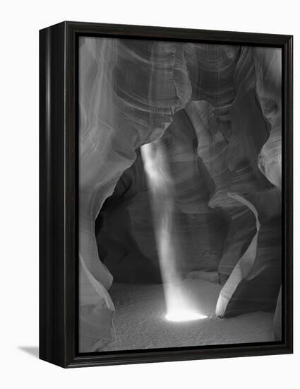 USA, Arizona, Antelope Canyon. Sunbeam and Sandstone Formations-Dennis Flaherty-Framed Premier Image Canvas