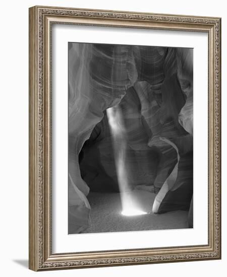 USA, Arizona, Antelope Canyon. Sunbeam and Sandstone Formations-Dennis Flaherty-Framed Photographic Print