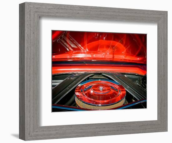 USA, Arizona, Buckeye. Close-up of air filter and its reflection.-Jaynes Gallery-Framed Photographic Print