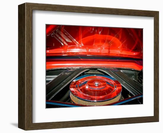 USA, Arizona, Buckeye. Close-up of air filter and its reflection.-Jaynes Gallery-Framed Photographic Print