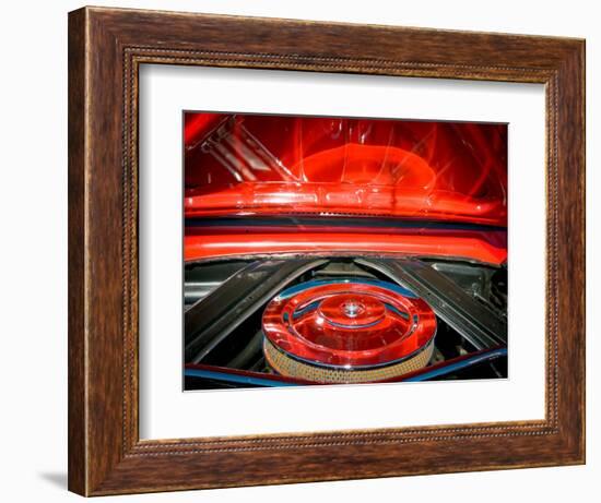 USA, Arizona, Buckeye. Close-up of air filter and its reflection.-Jaynes Gallery-Framed Photographic Print