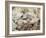 USA, Arizona, Buckeye. Male and Female Gambel's Quail on Log-Wendy Kaveney-Framed Photographic Print