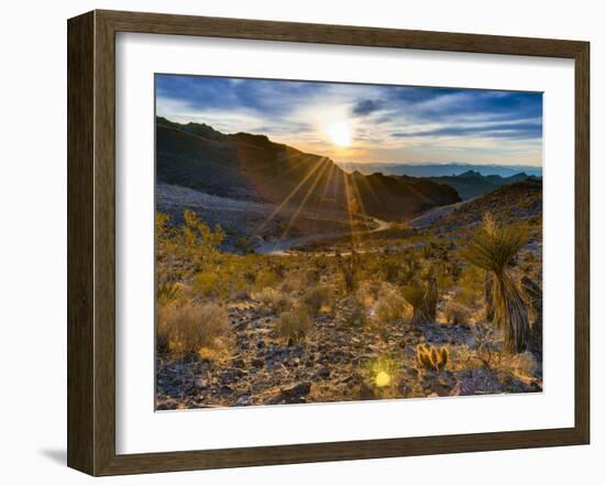 USA, Arizona, from Sitgreaves Pass on Route 66-Alan Copson-Framed Photographic Print