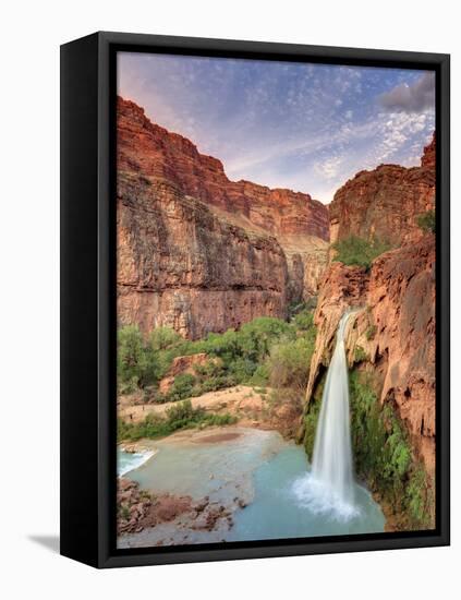 USA, Arizona, Gran Canyon, Havasu Canyon (Hualapai Reservation), Havasu Falls-Michele Falzone-Framed Premier Image Canvas