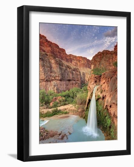 USA, Arizona, Gran Canyon, Havasu Canyon (Hualapai Reservation), Havasu Falls-Michele Falzone-Framed Photographic Print