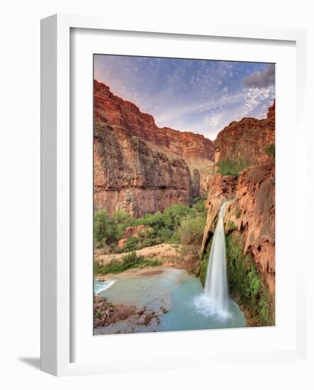 USA, Arizona, Gran Canyon, Havasu Canyon (Hualapai Reservation), Havasu Falls-Michele Falzone-Framed Photographic Print