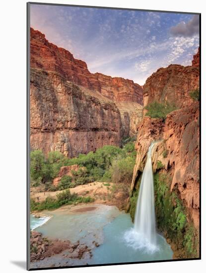 USA, Arizona, Gran Canyon, Havasu Canyon (Hualapai Reservation), Havasu Falls-Michele Falzone-Mounted Photographic Print