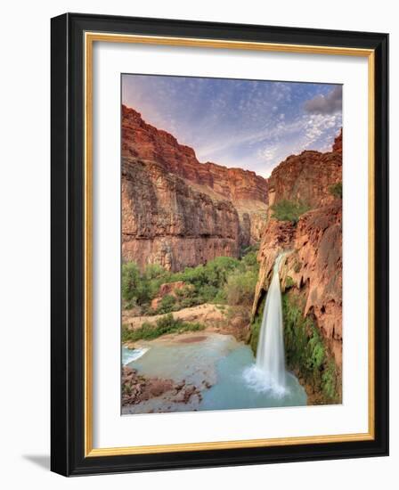 USA, Arizona, Gran Canyon, Havasu Canyon (Hualapai Reservation), Havasu Falls-Michele Falzone-Framed Photographic Print