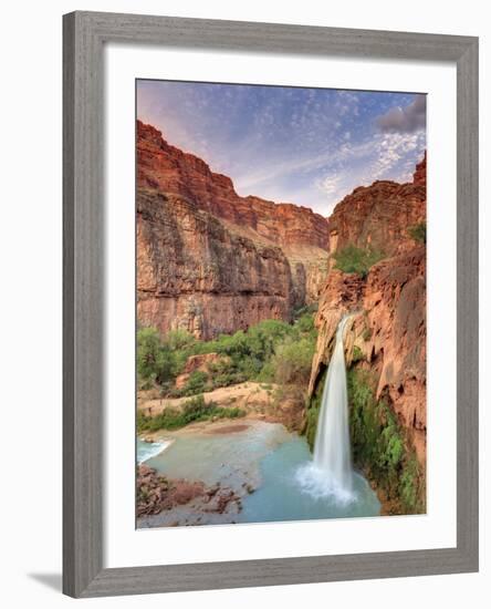 USA, Arizona, Gran Canyon, Havasu Canyon (Hualapai Reservation), Havasu Falls-Michele Falzone-Framed Photographic Print