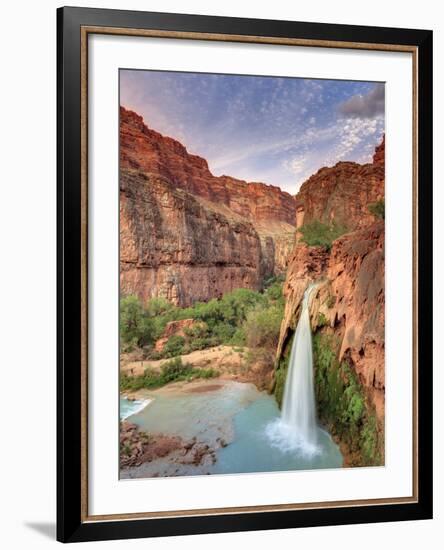 USA, Arizona, Gran Canyon, Havasu Canyon (Hualapai Reservation), Havasu Falls-Michele Falzone-Framed Photographic Print