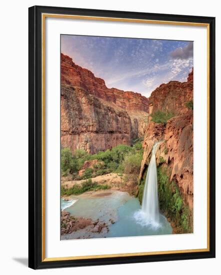 USA, Arizona, Gran Canyon, Havasu Canyon (Hualapai Reservation), Havasu Falls-Michele Falzone-Framed Photographic Print