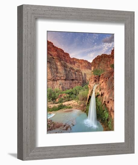 USA, Arizona, Gran Canyon, Havasu Canyon (Hualapai Reservation), Havasu Falls-Michele Falzone-Framed Photographic Print