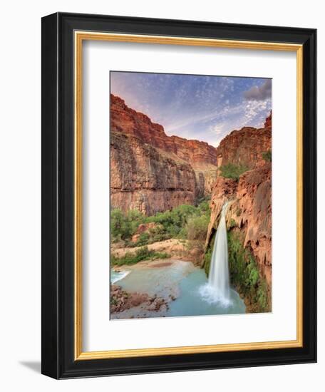 USA, Arizona, Gran Canyon, Havasu Canyon (Hualapai Reservation), Havasu Falls-Michele Falzone-Framed Photographic Print