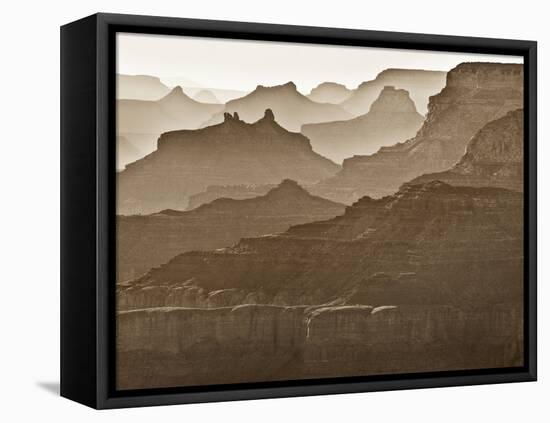 USA, Arizona, Grand Canyon National Park, Buttes and Haze on the South Rim-Ann Collins-Framed Premier Image Canvas