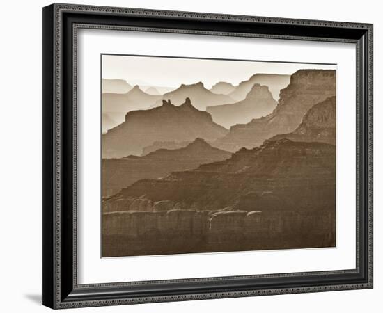 USA, Arizona, Grand Canyon National Park, Buttes and Haze on the South Rim-Ann Collins-Framed Photographic Print