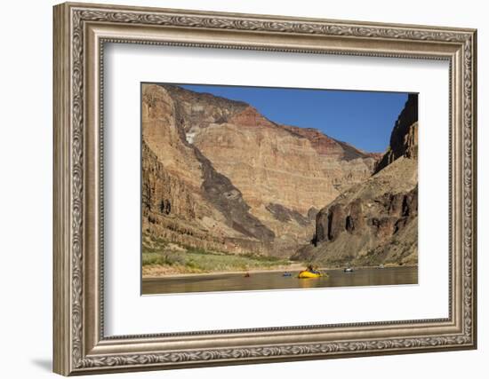 USA, Arizona, Grand Canyon National Park. Kayakers on Colorado River-Don Grall-Framed Photographic Print