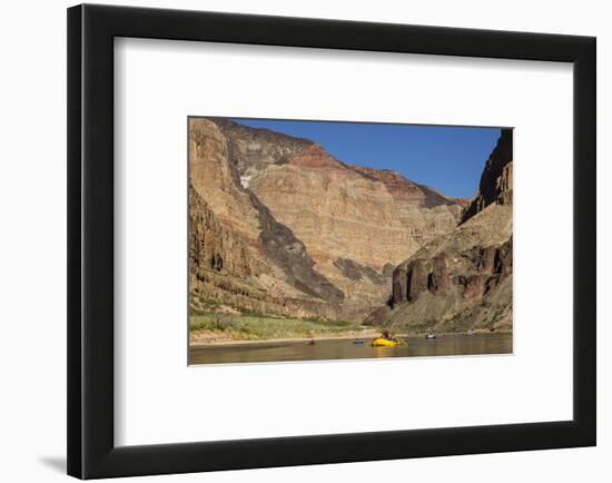 USA, Arizona, Grand Canyon National Park. Kayakers on Colorado River-Don Grall-Framed Photographic Print
