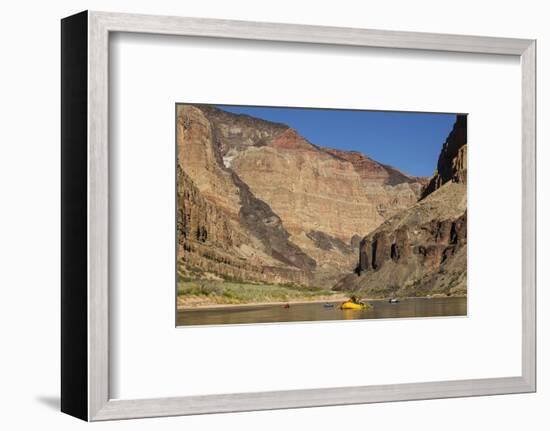 USA, Arizona, Grand Canyon National Park. Kayakers on Colorado River-Don Grall-Framed Photographic Print