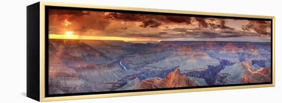 USA, Arizona, Grand Canyon National Park (South Rim), Colorado River from Mohave Point-Michele Falzone-Framed Premier Image Canvas