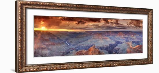 USA, Arizona, Grand Canyon National Park (South Rim), Colorado River from Mohave Point-Michele Falzone-Framed Premium Photographic Print