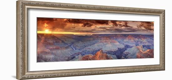 USA, Arizona, Grand Canyon National Park (South Rim), Colorado River from Mohave Point-Michele Falzone-Framed Photographic Print