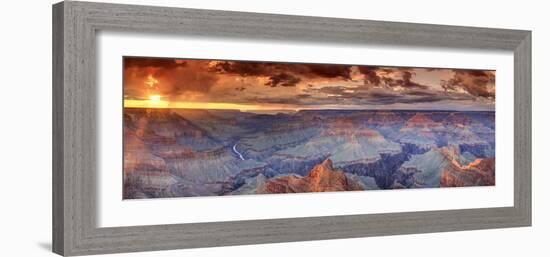 USA, Arizona, Grand Canyon National Park (South Rim), Colorado River from Mohave Point-Michele Falzone-Framed Photographic Print