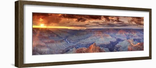 USA, Arizona, Grand Canyon National Park (South Rim), Colorado River from Mohave Point-Michele Falzone-Framed Photographic Print