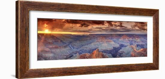 USA, Arizona, Grand Canyon National Park (South Rim), Colorado River from Mohave Point-Michele Falzone-Framed Photographic Print