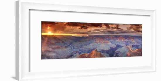 USA, Arizona, Grand Canyon National Park (South Rim), Colorado River from Mohave Point-Michele Falzone-Framed Photographic Print