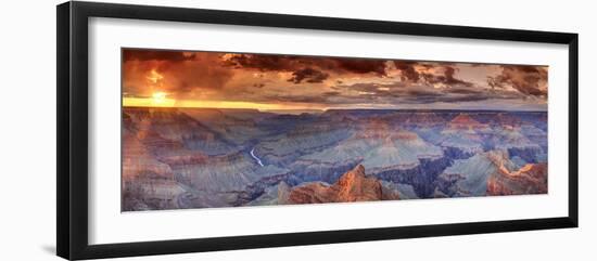 USA, Arizona, Grand Canyon National Park (South Rim), Colorado River from Mohave Point-Michele Falzone-Framed Photographic Print