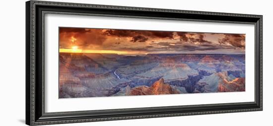 USA, Arizona, Grand Canyon National Park (South Rim), Colorado River from Mohave Point-Michele Falzone-Framed Photographic Print