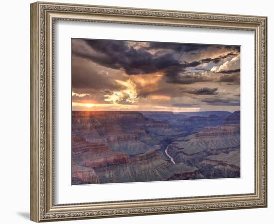 USA, Arizona, Grand Canyon National Park (South Rim), Colorado River from Mohave Point-Michele Falzone-Framed Photographic Print