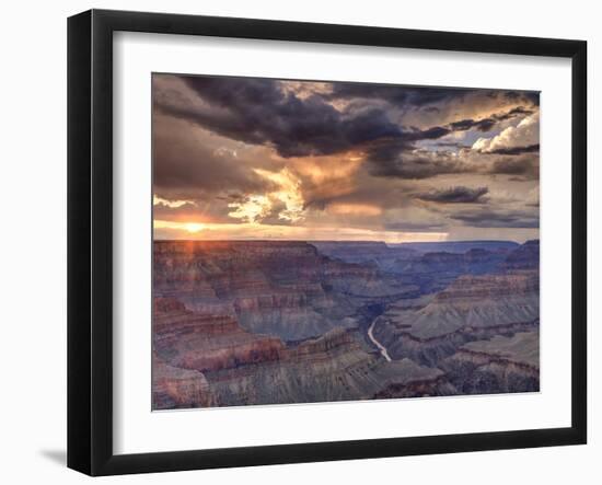 USA, Arizona, Grand Canyon National Park (South Rim), Colorado River from Mohave Point-Michele Falzone-Framed Photographic Print