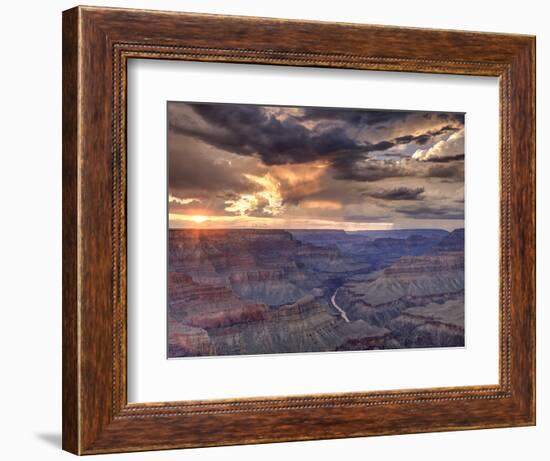 USA, Arizona, Grand Canyon National Park (South Rim), Colorado River from Mohave Point-Michele Falzone-Framed Photographic Print