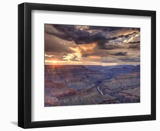 USA, Arizona, Grand Canyon National Park (South Rim), Colorado River from Mohave Point-Michele Falzone-Framed Photographic Print