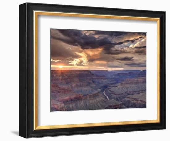 USA, Arizona, Grand Canyon National Park (South Rim), Colorado River from Mohave Point-Michele Falzone-Framed Photographic Print