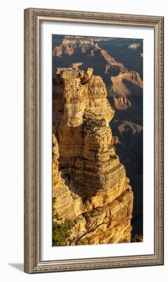 USA, Arizona, Grand Canyon National Park. Vertical Panorama at Mather Point on the South Rim-Ann Collins-Framed Photographic Print